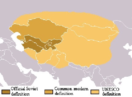 地図中央アジア