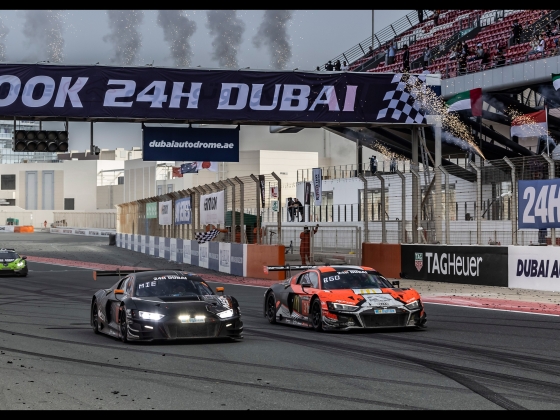 Audi R8 LMS GT3 1-2 victory at 24H DUBAI [2022] 001