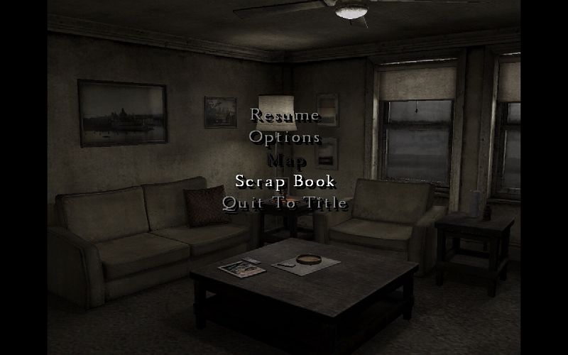 GOG 版 Silent Hill 4: The Room 日本語化メモ、GOG 版 Silent Hill 4: The Room 基本情報と日本語化方法、Silent Hill 4: The Room 言語ファイル差し替え日本語化方法、GOG 版 Silent Hill 4: The Room インストール先にある data フォルダにある日本語言語ファイル ～_j.bin 全 12ファイルをすべて ～_b.bin にリネーム（名前変更）して日本語化したスクリーンショット、日本語化しても日本語で表示されない箇所