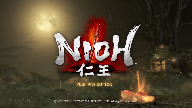 PC ゲーム Nioh: Complete Edition ゲームプレイ最適化メモ、Helix Mod - 3D Vision fix for Nioh: Complete Edition、HUD オン・オフ機能、HUD オン表示状態（デフォルト）スクリーンショット