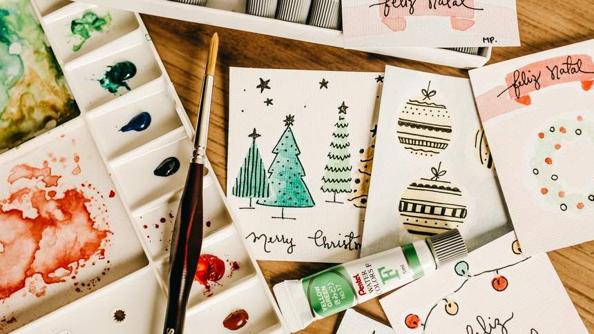 簡単！おしゃれなクリスマスカード手作り用無料テンプレート15選 