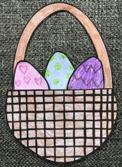 イースターエッグバスケット工作Easter-egg-basket
