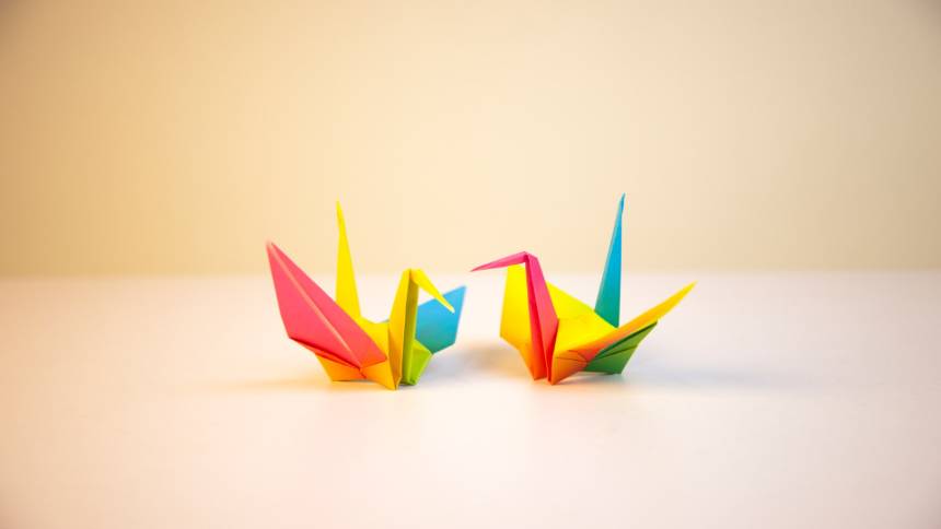 Origami-Cranes