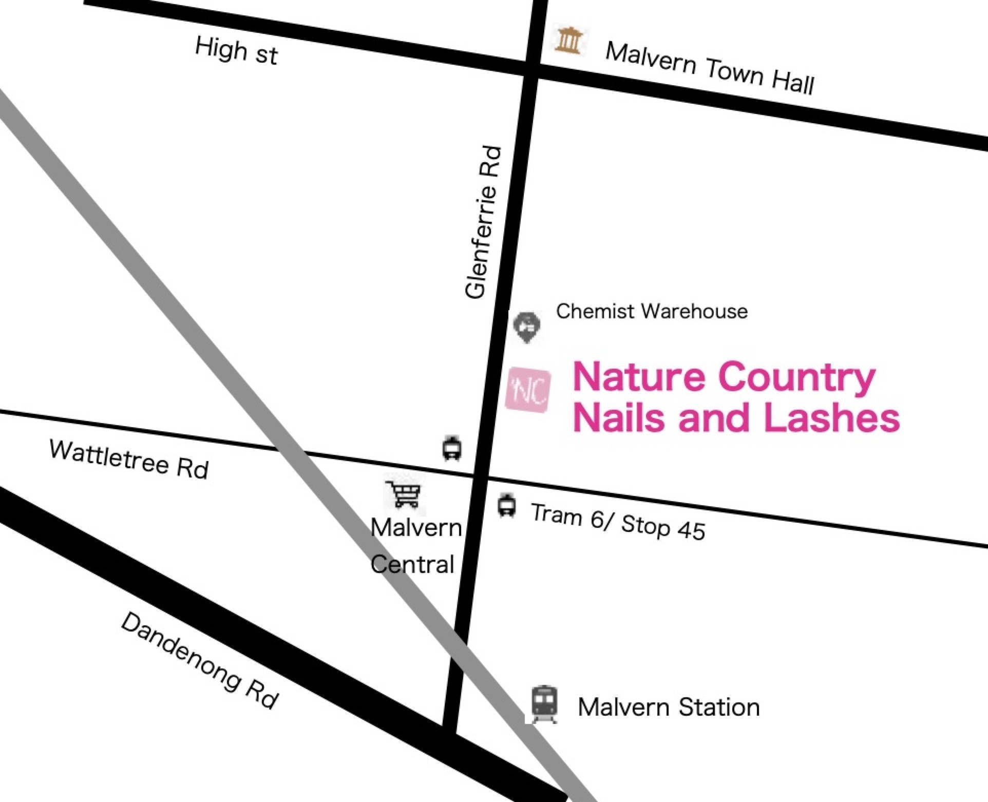 Nature Country ( malvern ) Map