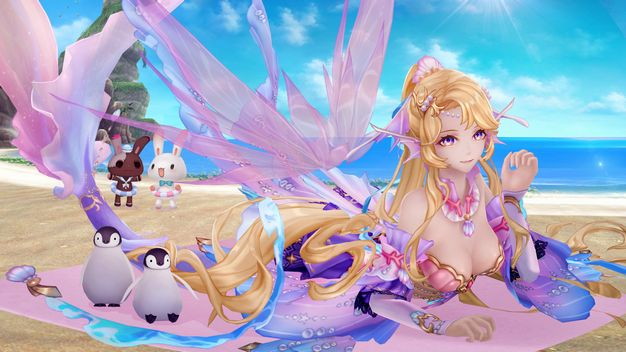 基本プレイ無料のアニメチックファンタジーオンラインゲーム、幻想神域、新たな幻神「幻海の歌姫・セイレーン」が登場したよ