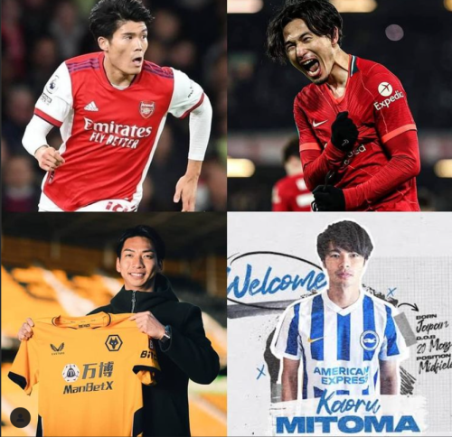 first time 4 Japanese players will feature in the premier league Season 22_23