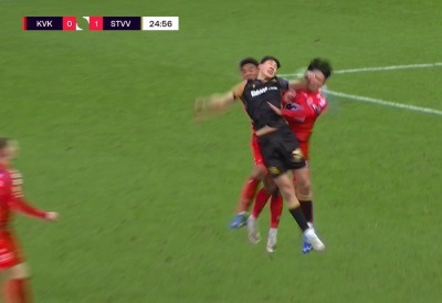 Taichi Hara punched Tsuyoshi Watanabe on the face in the Belgian league