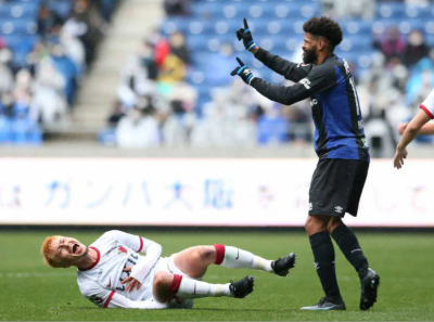 Patric (Gamba Osaka) red card vs Kashima Antlers