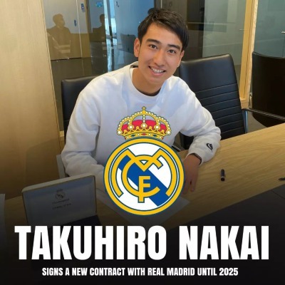 Takuhiro Pipi Nakai signed a new contract with RealMadrid until 2025
