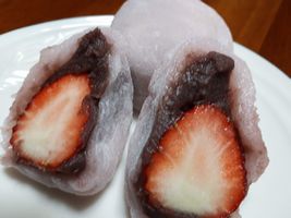 【写真】ポレポレ苺“紅ほっぺ”のいちご大福
