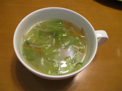 201203レタスの中華スープ
