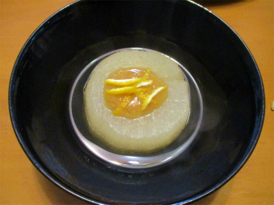 201215大根の柚味噌かけ
