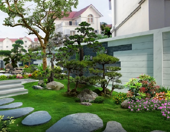Tiểu Cảnh Sân Vườn Bật mí cách thiết kế sân vườn nhỏ trong trở nên rộng rãi  hơn