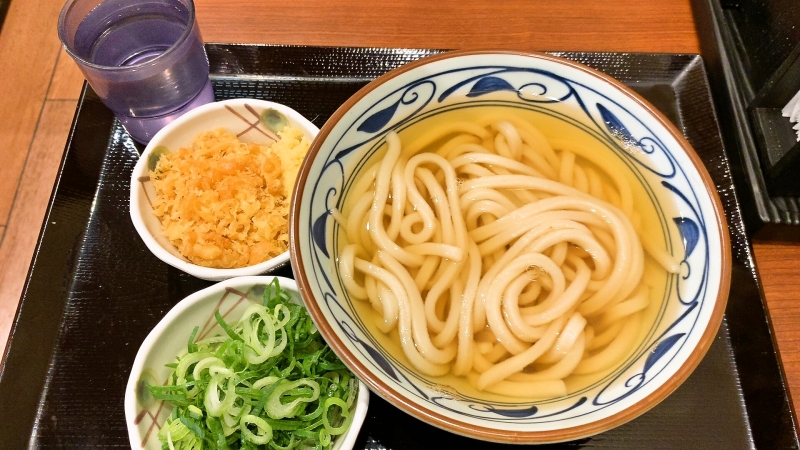 丸亀製麺＠上野_かけ_セット